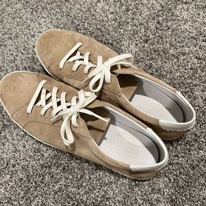 Freda Salvador Tan Suede Sneakers